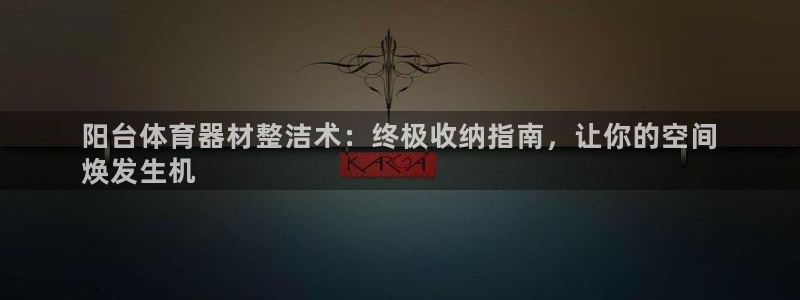 耀世平台注册网址是什么意思：阳台体育器材整洁术：终极
