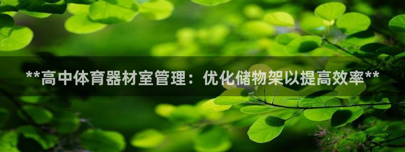 耀世娱乐官网网站下载：**高中体育器材室管理：优化储