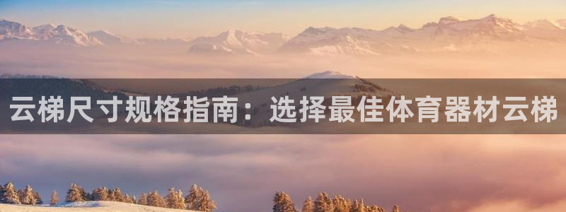 耀世娱乐是什么平台：云梯尺寸规格指南：选择最佳体育器