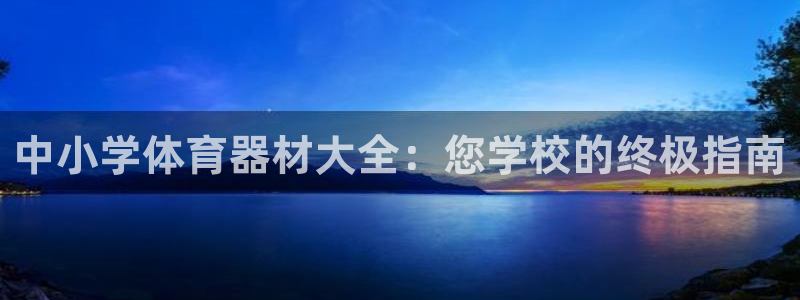 耀世盛典手游：中小学体育器材大全：您学校的终极指南