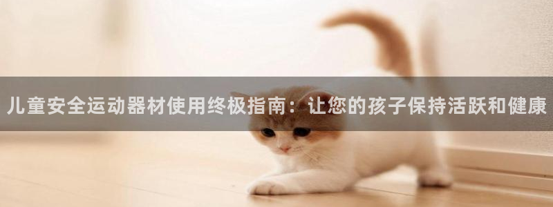 耀世娱乐客服怎么样：儿童安全运动器材使用终极指南：让