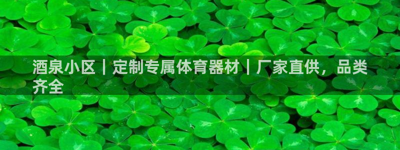 耀世娱乐官网网站：酒泉小区｜定制专属体育器材｜厂家直