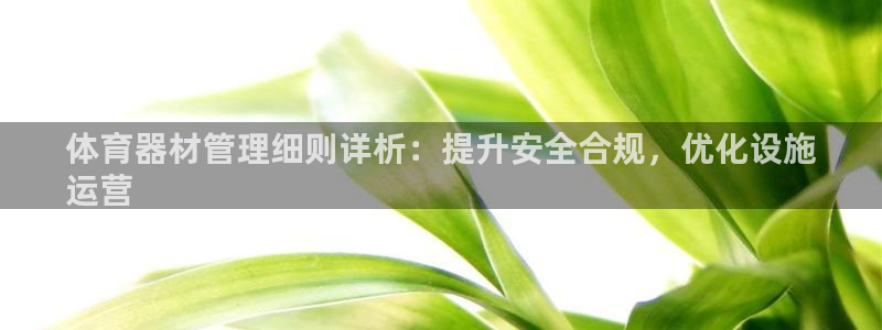 耀世娱乐平台官网：体育器材管理细则详析：提升安全合规