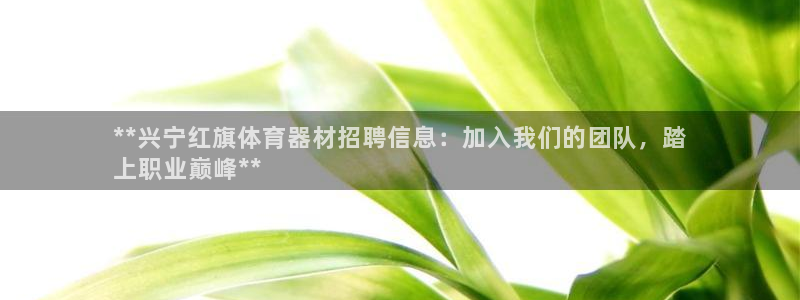 耀世平台注册步骤：**兴宁红旗体育器材招聘信息：加入