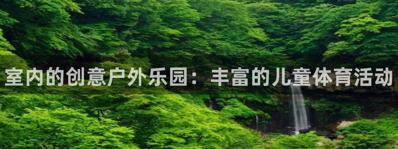 耀世平台告7O777：室内的创意户外乐园：丰富的儿童